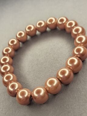 Copper Pearl Bracelet